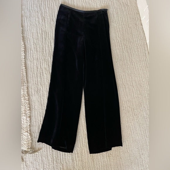 Ann Taylor 3-pieces black velvet pantsuit. Lined. EUC jacket, top and pants. - Picture 9 of 10